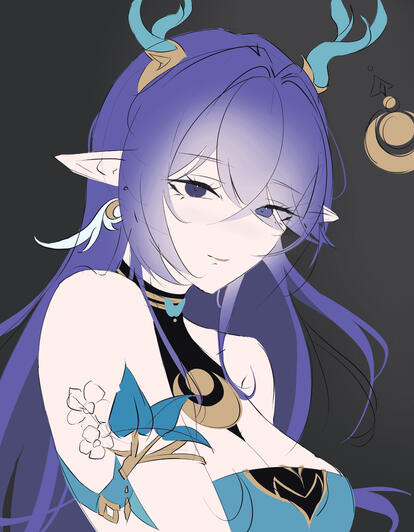 colored sketch